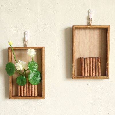 Solid wood creative handmade wooden photo frame wall
