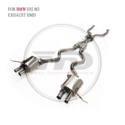 HMD SS304 Exhaust Catback for BMW 740Li G12/750i G11/E92 M3/i8/M2 G87 Auto Replacement Modification Electronic Valve Whatsapp+86 18946955156 photo-3
