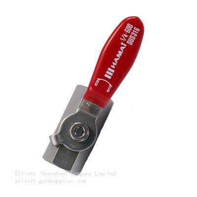 HAMAI BSS-01-10Rc Series Stainless Steel 316 Pneumatic Air Ball Valve for Kitchen Gas Shut-Off Water Oil Flow Control Valves