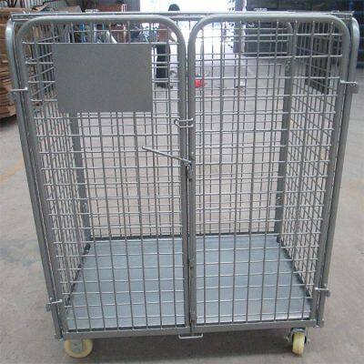 Galvanized Collapsible Stackable Heavy Duty Steel Wire Mesh Shipping Container