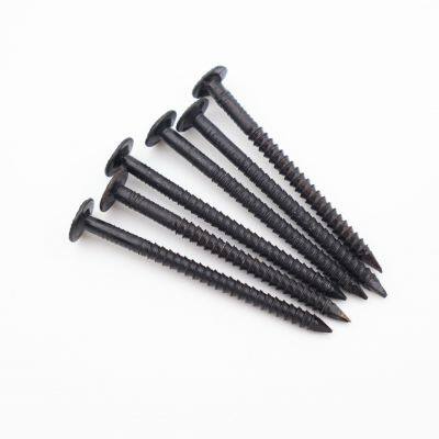 Black Threaded Nails 1inch to 2inch for Wood-to-Wood Connections