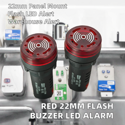 380V RED LED Alarm Indicator 22mm for Transformer and Switchgear Monitoring