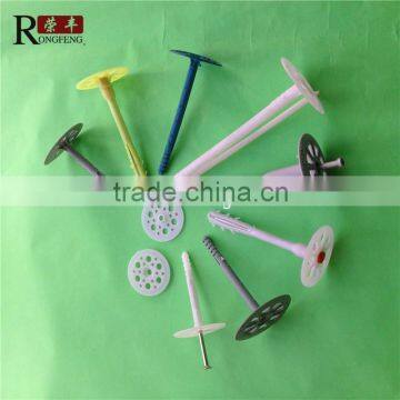 New Plastic Insulation Nails with plastic core,steel nail (factory)