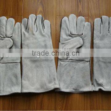 cow split leather working glove