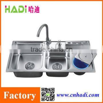 foshan 304 SUS small corner sinks stainless steel kitchen sink HD9245F