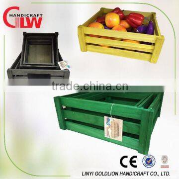 wooden vegetable storage crate, industrial storage crates