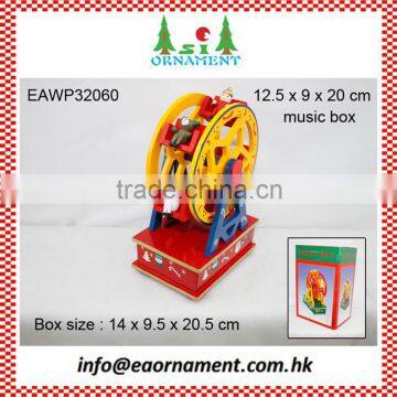 Wooden Ornament of Wooden Christmas Music Box photo-3