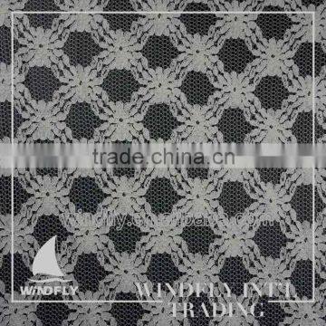 General Lowest Cost Elastic Geometric Lace Fabric