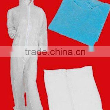 Disposable Workwear Protective Safety White Coverall PP Coverall With Hood and Boot photo-1