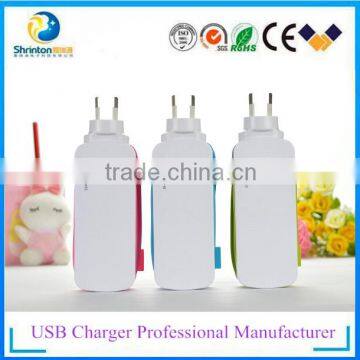 Multi USB Travel charger and AC plug for different plug