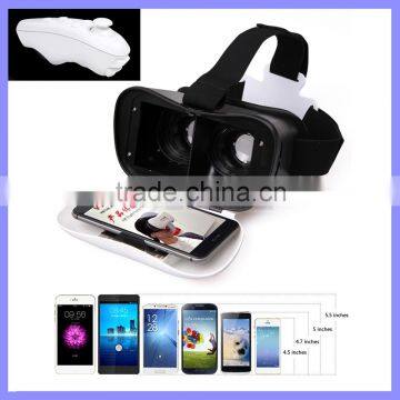 3D Box Glasses Virtual Reality VR Case with Game Controller For iPhone iPad Tablet PC