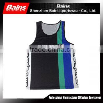 custom sublimated 100% polyester running shirt&dri fit running shirts