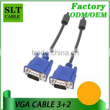 SLT Factory Outlet VGA Cable 15pin for computer monitor projector laptop hdtv LCD etc multimedia 1.5m 3m 5m 10m