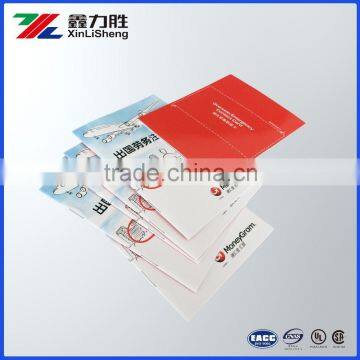 Printing high quality saddle stitching company profile brochure