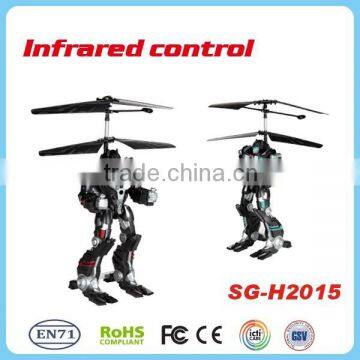 rc combat helicopter robot with gyro speed adjusted