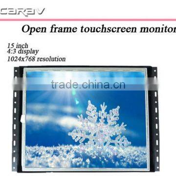 High quality Hospital 15" tft lcd open frame SAW touch screen monitor