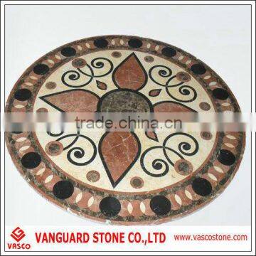 marble tile round mosaic medallion floor pattern