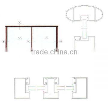 Australian standard aluminum balcony staircase handrail