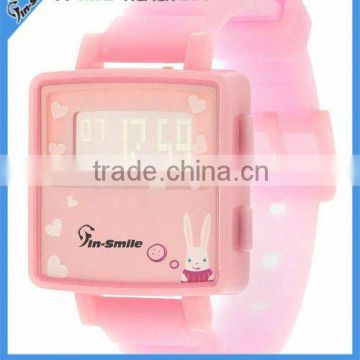 silicone kids cartoon character watches