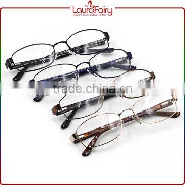 Laura Fairy 1PCS Retail Trendy New Metal Frame Acetate Temple Men Optical Frame Quality Choice photo-6