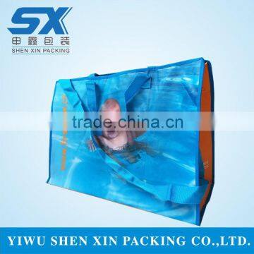 OEM promotional PP non woven bag with cmyk printing lamination/advertisement shopping bag