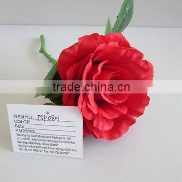 Export PE artificial flower of red rose from china