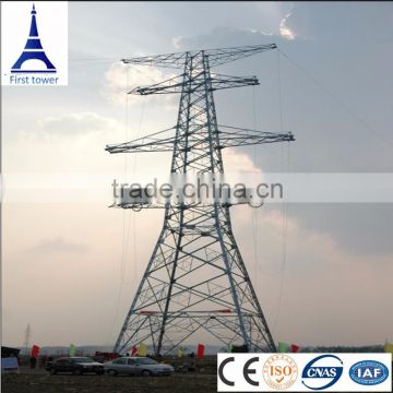 Galvanized powerline power tower