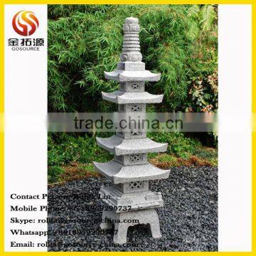 Japanese garden stone five-layer pagoda for sale