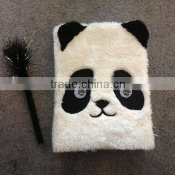 Plush Panda Journal Notebook with pen