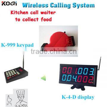 Queue Management System Wireless Keyboard Wireless Waiter Call System For Kitchen Call Waiter