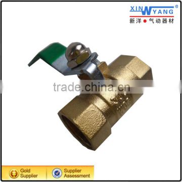 Hand lever flow restricting air control brass ball valve/Pneumatic valve