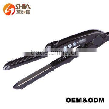 Best Synthetic Style Elements Pro Hair Relaxer Straightener 2 in 1 Hair Straighteners Titanium Unite Flat Iron SY-863 photo-2
