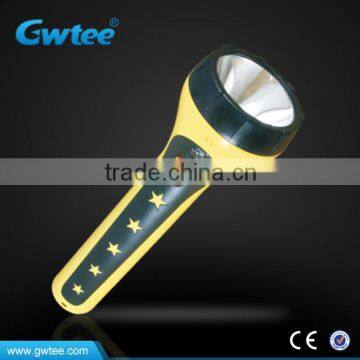 Plastic smart camping led rechargeable brightness torch