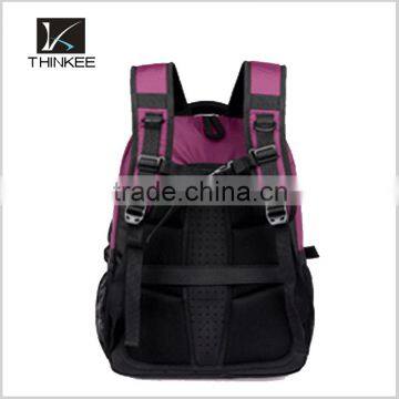 2015 New Fashion Waterproof Backpack Bag/laptop Backpack High Quality/khaki Backpack Pure Color photo-6