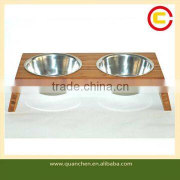 Customized Bamboo Pet Bowls for Dog or Cats