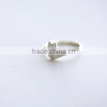 2015 Tiny Delicated Adjustable 925 Sterling Silver Little Cat Ring photo-2