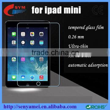 Factory price premium tempered glass screen protector for iPad mini