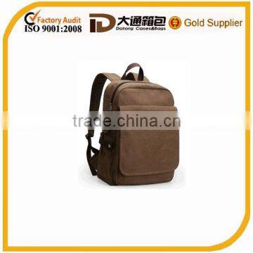 2014 made in China high quality durable canvas soft backpack for promotion