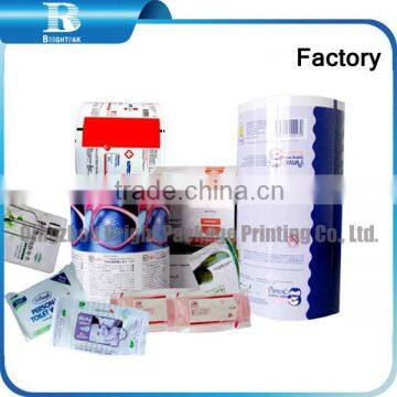 PET laminated Packing Film, Hot Selling Colorful PET Printed Packing Film Roll, packing film/wet tissues wrapping film roll