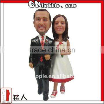 hot sale custom weeding couple bobblehead