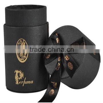 embossing black paper box for tea packaging