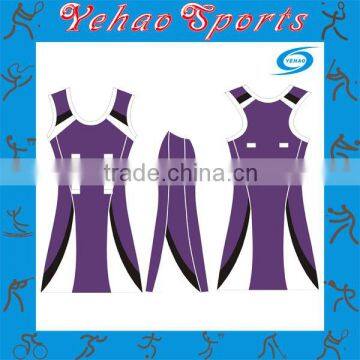 special design polyester sublimation netball jersey