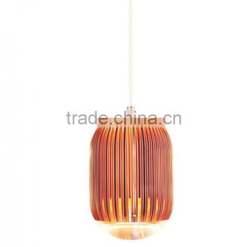 Decorative Gold Oval Fin Lights with Aluminium Materials for Resturants