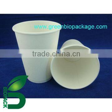 Disposable paper cup with pla coating