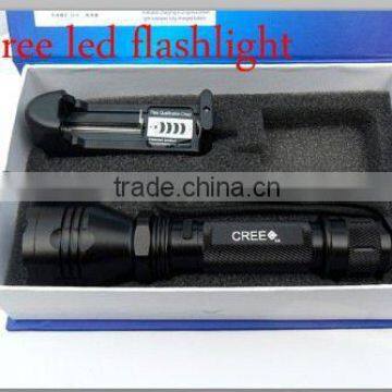 Hot Sales!! LED CREE Torch Outdoor Strong Rechargerable plastic flashing light up led glasses