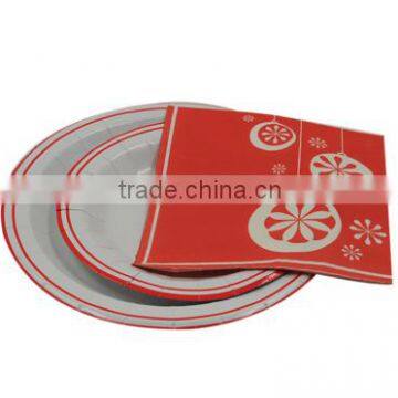 chirstmas paper tableware sets