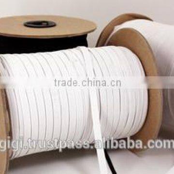 Hot Selling Flat Polyester Braided Elastic Band For Clothes