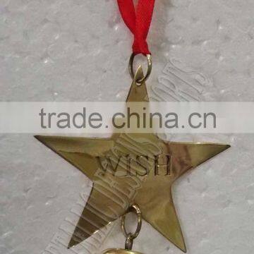 Star Christmas Hanging Star Bell - christmas hanging ornaments