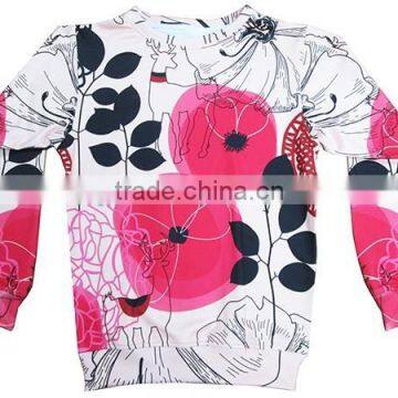 custom colorful printing crew neck sweatshirt for men with high quality