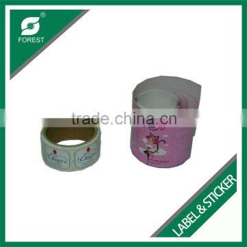 CHEAP SELF ADHESIVE KRAFT PAPER LABELS IN ROLL WITH CUSTOMIZED PRINTING FOR SALE photo-5